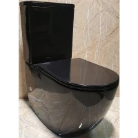 Унитаз компакт CeramaLux NS-2176-18 с бачком и сиденьем Микролифт фаянс напольный