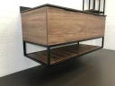 Тумба с раковиной Comforty Порто 120-1 00-00000828 подвесная Дуб темно-коричневый МДФ / ЛДСП