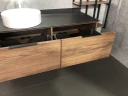 Тумба с раковиной Comforty Порто 120-1 00-00000828 подвесная Дуб темно-коричневый МДФ / ЛДСП