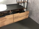 Тумба с раковиной Comforty Порто 120-1 00-00000828 подвесная Дуб темно-коричневый МДФ / ЛДСП