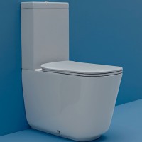 Унитаз компакт Kerasan Tribeca 511730 Белый матовый без бачка и сиденья фарфор напольный