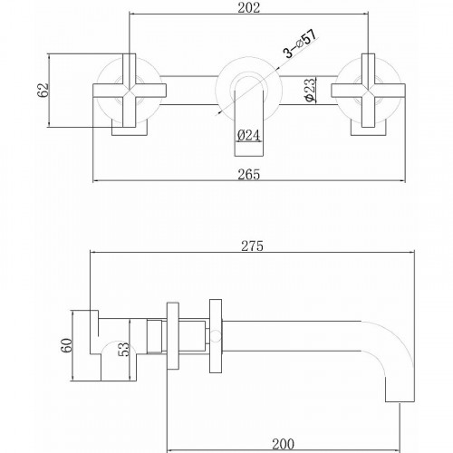 Смеситель для раковины Abber Wasser Kreis AF81122G Золото матовое латунь встраиваемый