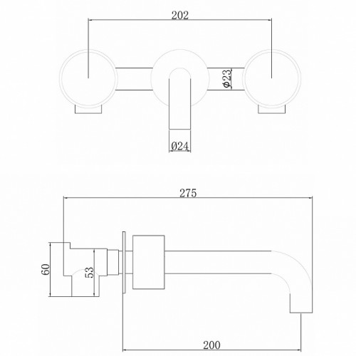 Смеситель для раковины Abber Wasser Kreis AF81122G Золото матовое латунь встраиваемый