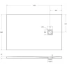 Душевой поддон из искусственного камня BelBagno Uno 140x90 TRAY-MR-UNO-AH-140/90-35-W-CR Белый