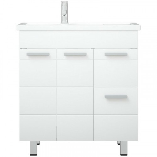Тумба под раковину Corozo Денвер 80 Z2 SD-00000531 Белая МДФ / ЛДСП