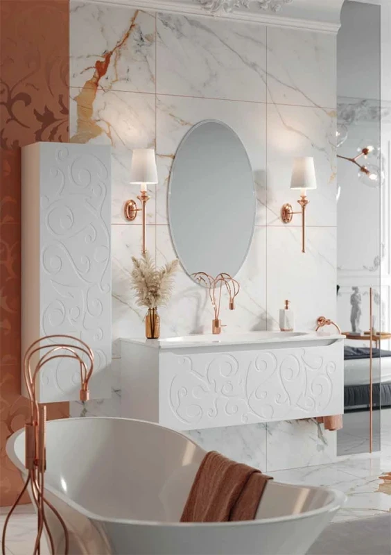 Тумба под раковину Clarberg Elegance 120 EL0112 подвесная Белая