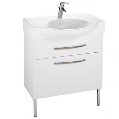 Тумба под раковину Jacob Delafon Presquile 80 EB927-J5 Белый глянец МДФ / ЛДСП