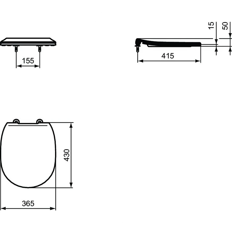 Унитаз Ideal Standard Connect W941103 подвесной с сиденьем Микролифт фарфор подвесной