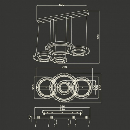 Подвесной светильник Ambrella Light FA FA4325