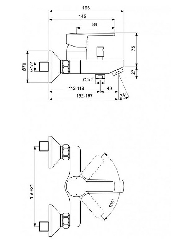 Комплект смесителей Vidima Calista B1435AA