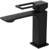 Смеситель для раковины BelBagno Luce LUC-LVM-NERO Черный матовый латунь