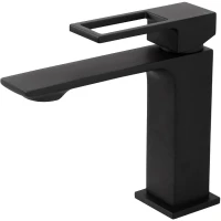 Смеситель для раковины BelBagno Luce LUC-LVM-NERO Черный матовый латунь