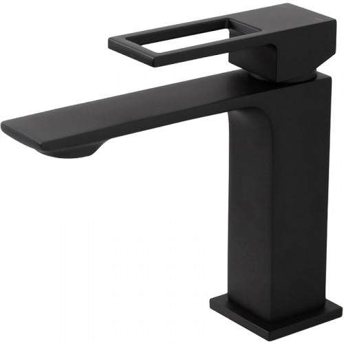 Смеситель для раковины BelBagno Luce LUC-LVM-NERO Черный матовый латунь