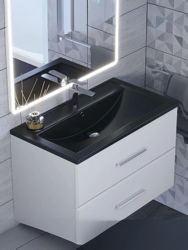 Раковина Uperwood Foster Quartz 80 291030038 цвет Уголь