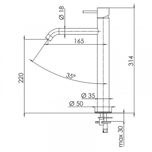 Смеситель для раковины Remer X-Style X11LXLBO Белый матовый латунь