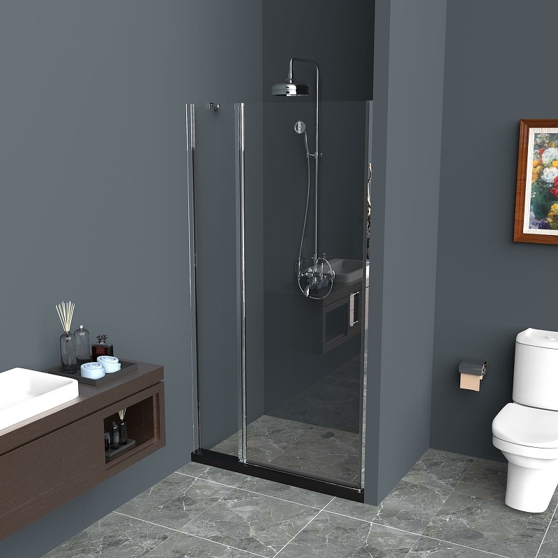 Душевая дверь BelBagno Uno 90 UNO-B-12-30+60-C-Cr профиль Хром стекло прозрачное