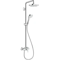 Душевая система Hansgrohe Croma Select E 27258400 Хром Белая латунь на стену