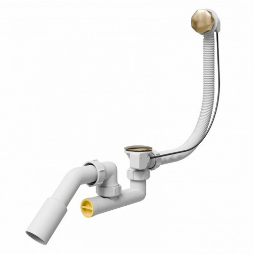 Слив-перелив Milacio Ultra MCU.014.GD полуавтомат цвет Брашированное золото