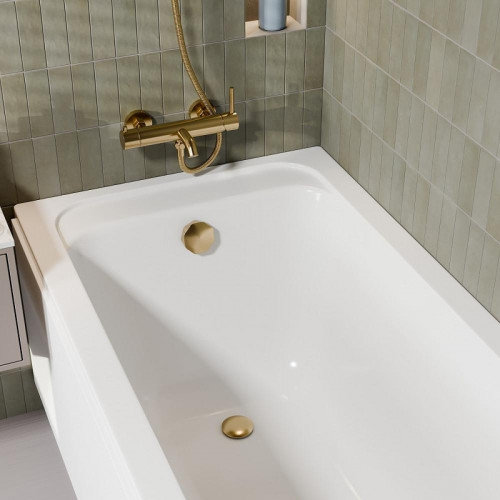 Слив-перелив Milacio Ultra MCU.014.GD полуавтомат цвет Брашированное золото