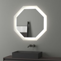 Зеркало Evoform Ledshine 80x80 BY 2505 с подсветкой 25.5 W - без выключателя - нейтральный белый свет стекло
