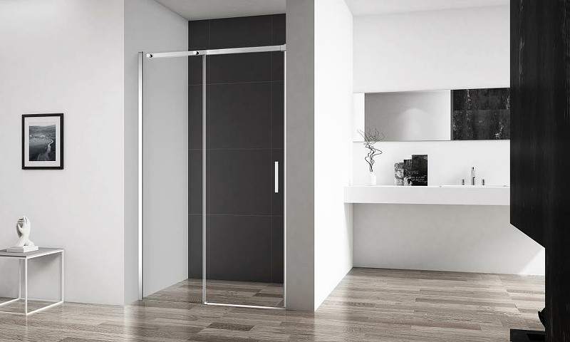 Душевая дверь BelBagno Acqua 150 ACQUA-BF-1-150-C-Cr профиль Хром стекло прозрачное