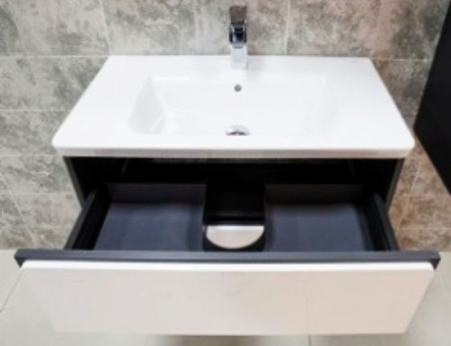 Тумба под раковину Roca Ronda 80 ZRU9302965 подвесная Белый глянец Антрацит