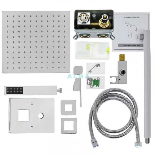 Душевая система ALMAes Leine TVZ-0809 Хром латунь встраиваемый