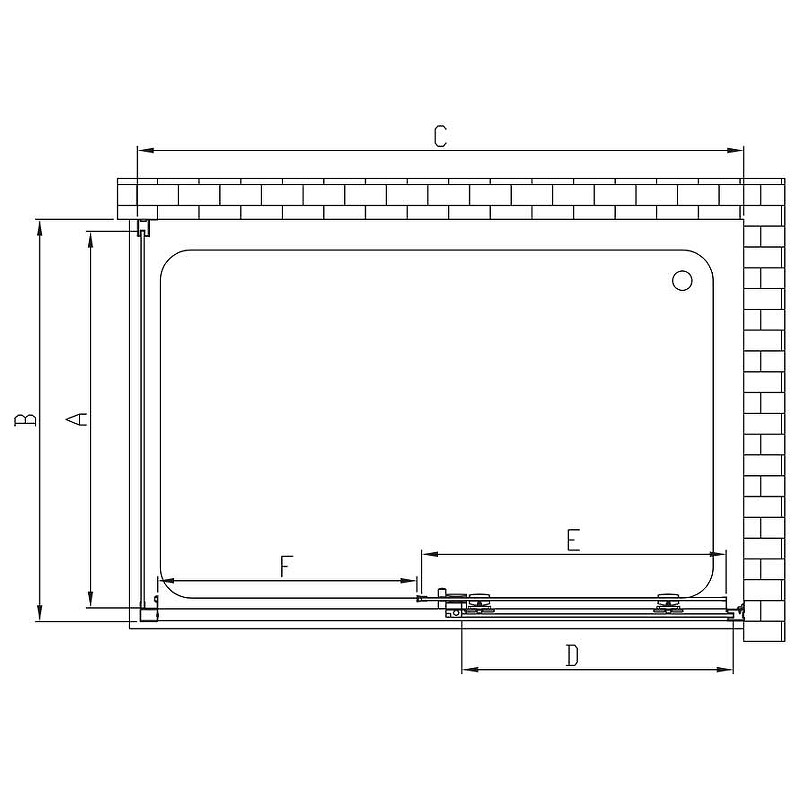 Душевой уголок Vincea Soft 140x90 VSR-3SO9014CLB профиль Черный стекло прозрачное
