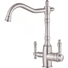 Смеситель для кухни ZorG Steel Hammer SH 812 SATIN Сатин латунь на столешницу