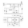Кухонная мойка Duravit Cassia 116 7513111600 цвет Серый