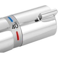 Смеситель для душа Hansgrohe Ecostat Comfort 13116000 с термостатом Хром латунь на стену
