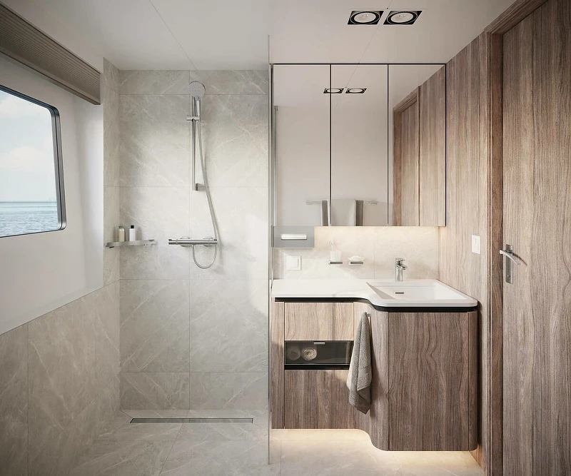 Смеситель для душа Hansgrohe Ecostat Comfort 13116000 с термостатом Хром латунь на стену