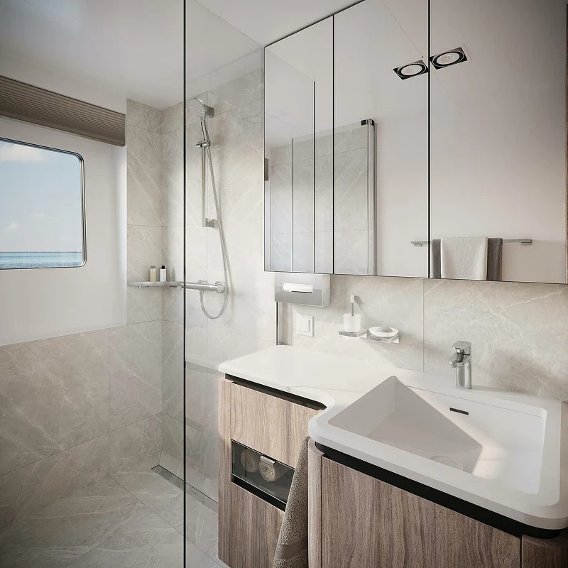 Смеситель для душа Hansgrohe Ecostat Comfort 13116000 с термостатом Хром латунь на стену