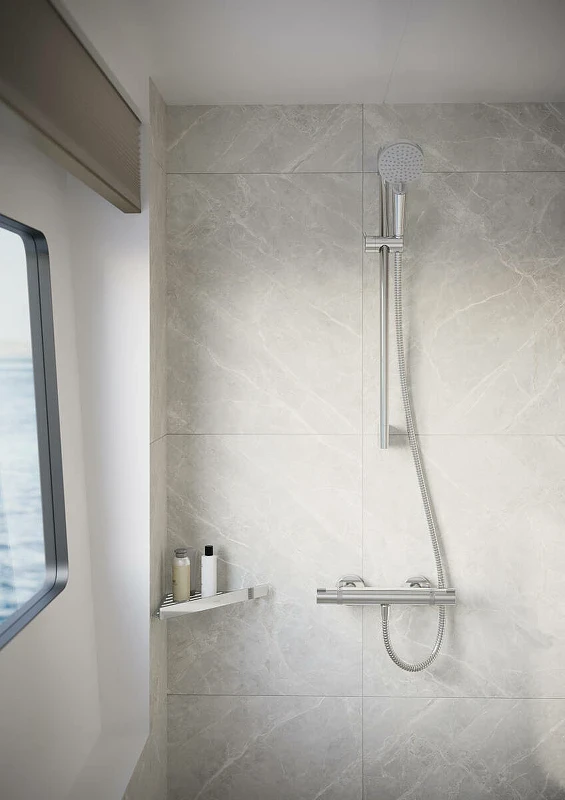 Смеситель для душа Hansgrohe Ecostat Comfort 13116000 с термостатом Хром латунь на стену