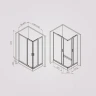 Душевой уголок AM.PM Gem 120x80 W90G-403-120280-MT профиль Хром матовый стекло прозрачное