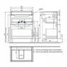 Тумба с раковиной Iddis Ray 60 RAY60WFi95K напольная цвет Белый