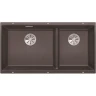 Кухонная мойка Blanco Subline 480/320-U 523585 Темная скала искусственный камень (литьевой мрамор) встраиваемый