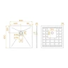 Душевой поддон из искусственного камня RGW Stone Tray (Стоун Трей) ST-G 80х80 14152088-02-11ST цвет Графит