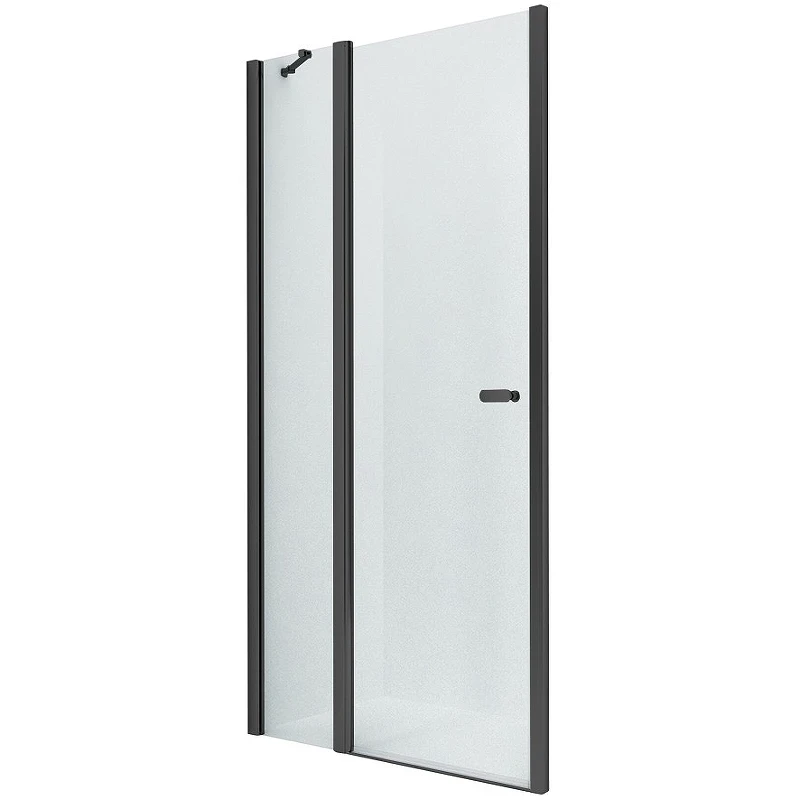 Душевая дверь New Trendy New Soleo Black 90 D-0241A профиль Черный стекло прозрачное