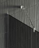 Душевая перегородка Maybah Glass MGD-693-5у 890x1950 в узком профиле Хром матовый стекло графитовое