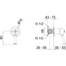 Смеситель для душа Migliore Dallas 18609 Золото латунь встраиваемый
