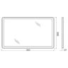 Зеркало BelBagno SPC-MAR 100 с кнопочным выключателем с подсветкой