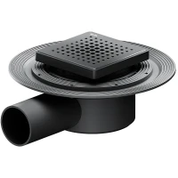 Душевой трап AM.PM MasterFlow 10 W01BD-P11-010-01BM с Черной матовой решеткой Cut Gradient