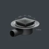 Душевой трап AM.PM MasterFlow 10 W01BD-P11-010-01BM с Черной матовой решеткой Cut Gradient