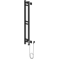 Электрический полотенцесушитель Ника Step Robe-1 120/10 Черный матовый нержавеющая сталь