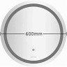 Зеркало Gappo 60 G603 с подсветкой с сенсорным выключателем стекло