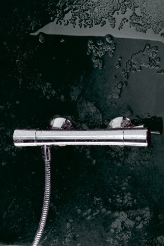 Смеситель для душа Kludi Zenta 351000538 с термостатом Хром латунь на стену