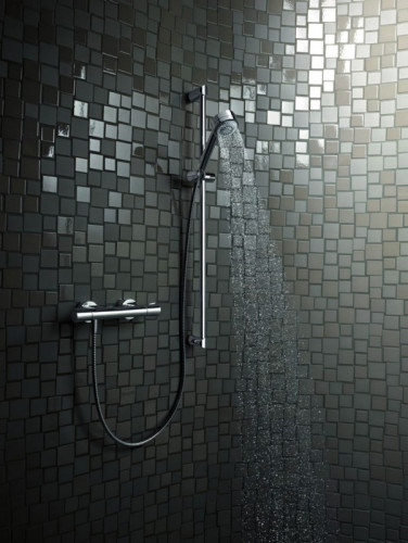 Смеситель для душа Kludi Zenta 351000538 с термостатом Хром латунь на стену