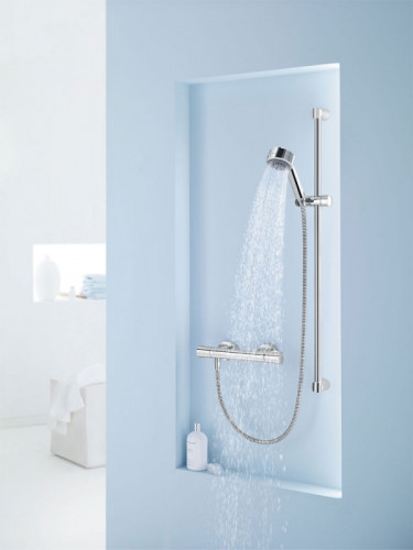 Смеситель для душа Kludi Zenta 351000538 с термостатом Хром латунь на стену