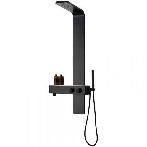 Душевая панель Ceruttispa Barbaria B CT9657 Черная